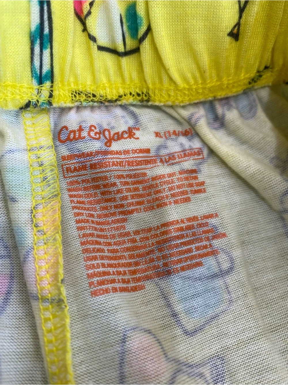 PJ’s! Cat & Jack Girls XL 14/16 Seas the Day Pajama Set